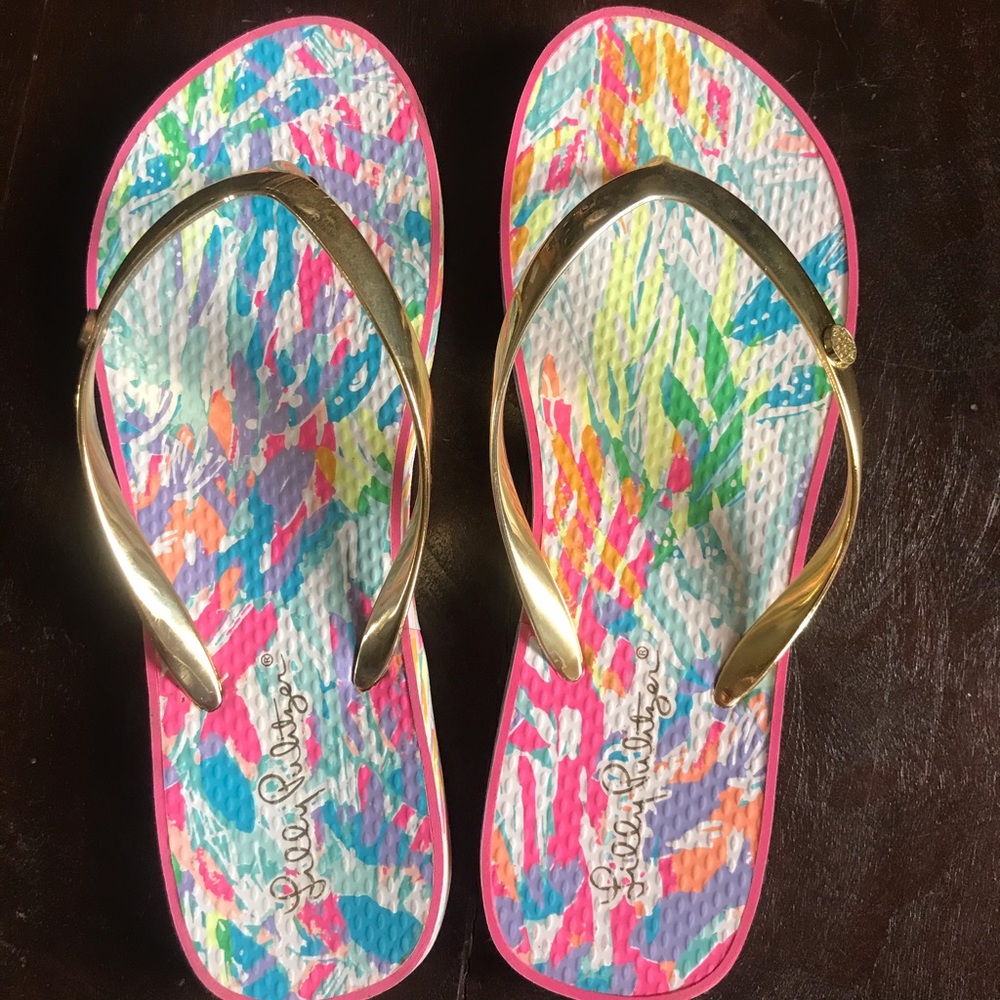 Lily Pulitzer pool flip flop
